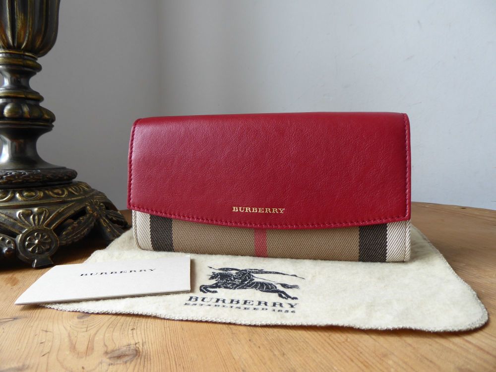Red Burberry Wallet