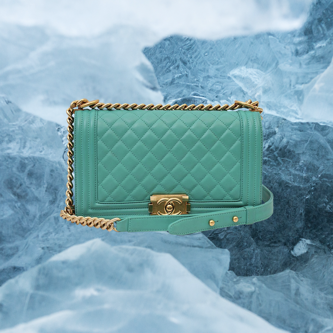 CHANEL-Quilted-Medium-Boy-Bag-Turquoise 2