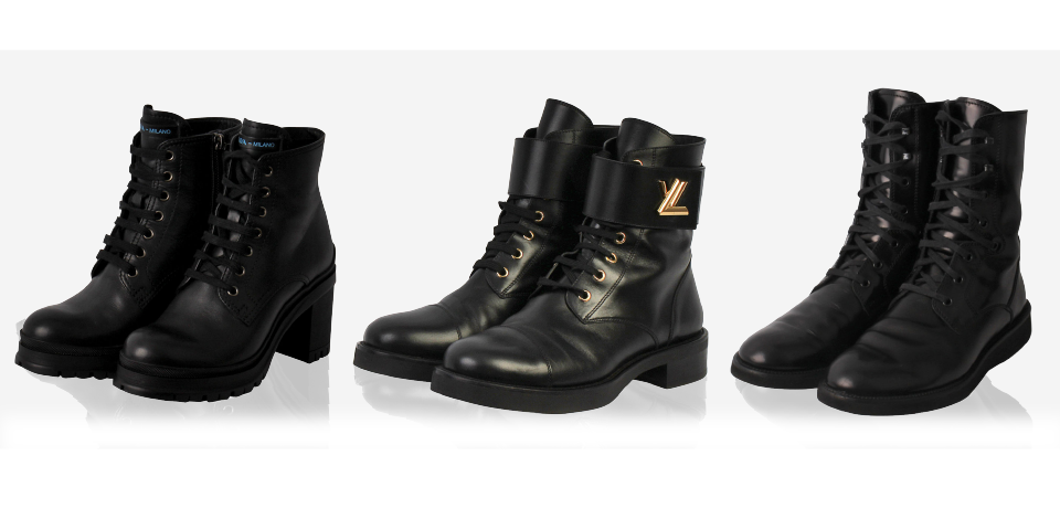 Designer combat boots winter