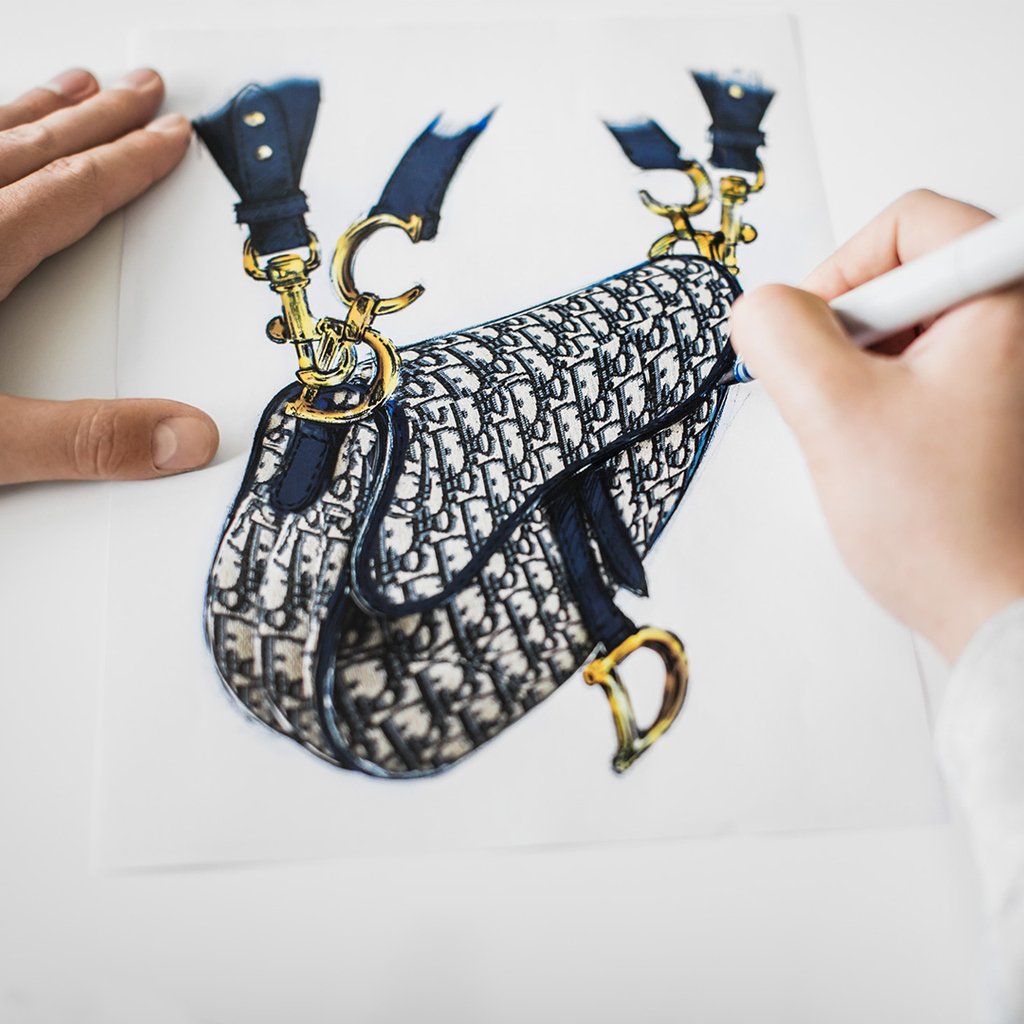 Dior Saddle Bag Sketch