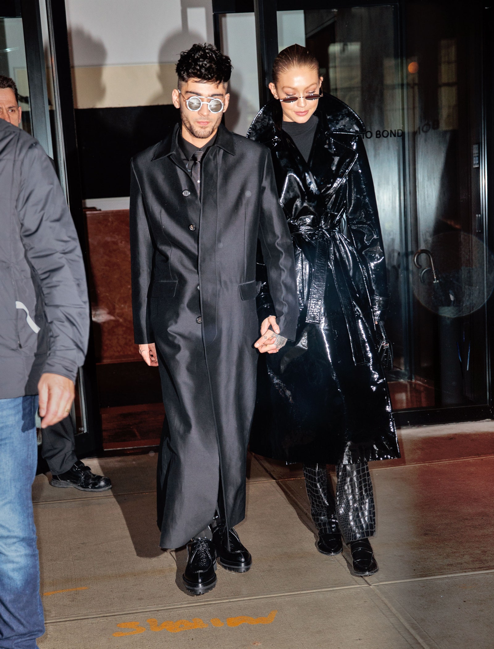 Gigi Hadid and Zayn Malik with Matrix-inspired looks