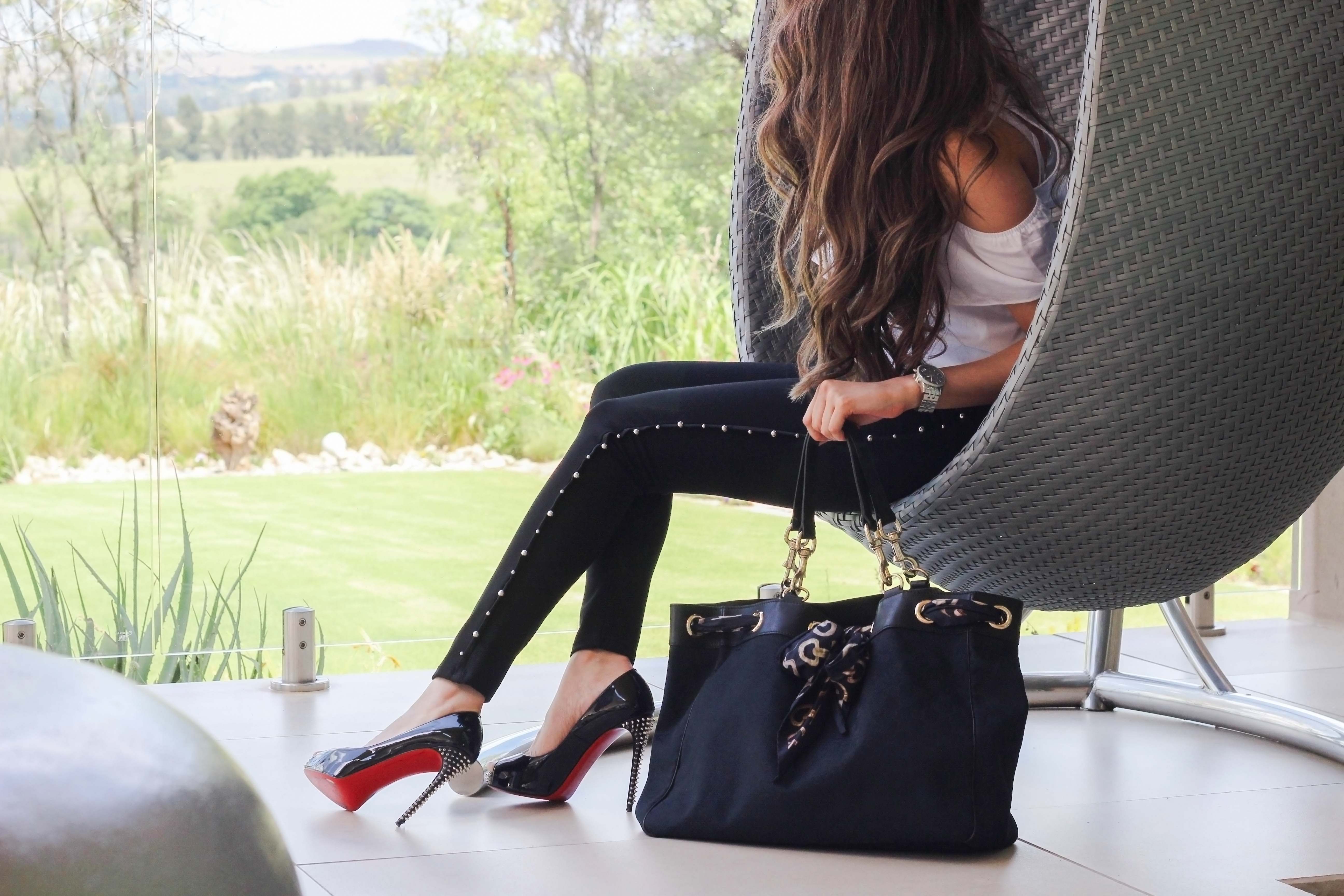 Louboutin shoes and bags