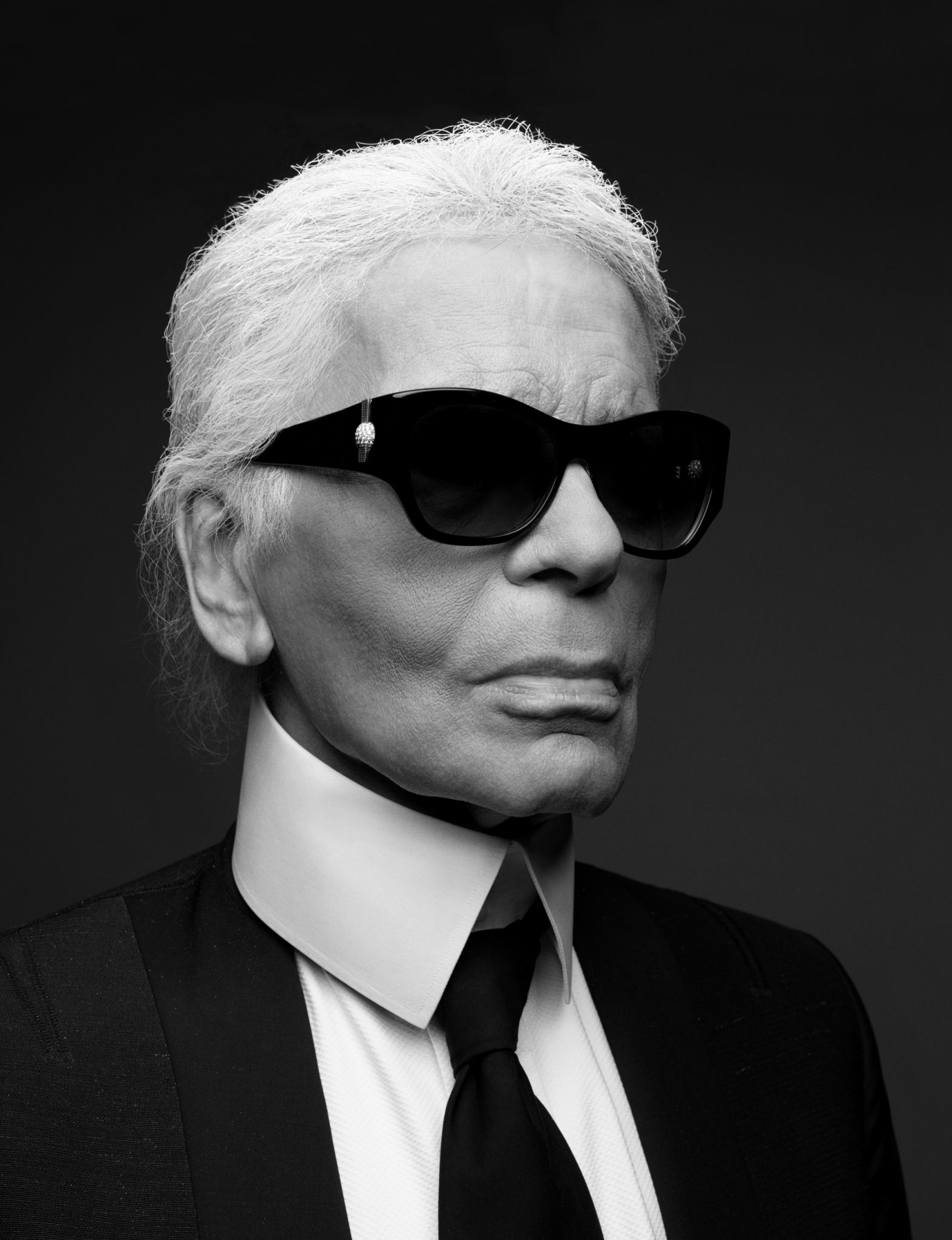 Karl Lagerfeld in Oversized Sunglasses